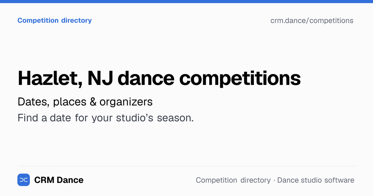 Hazlet, NJ dance competitions | CRM Dance